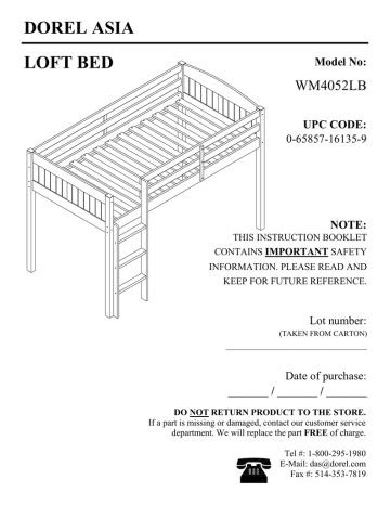 dorel home products bunk bed instructions|dorel living bunk bed instructions.